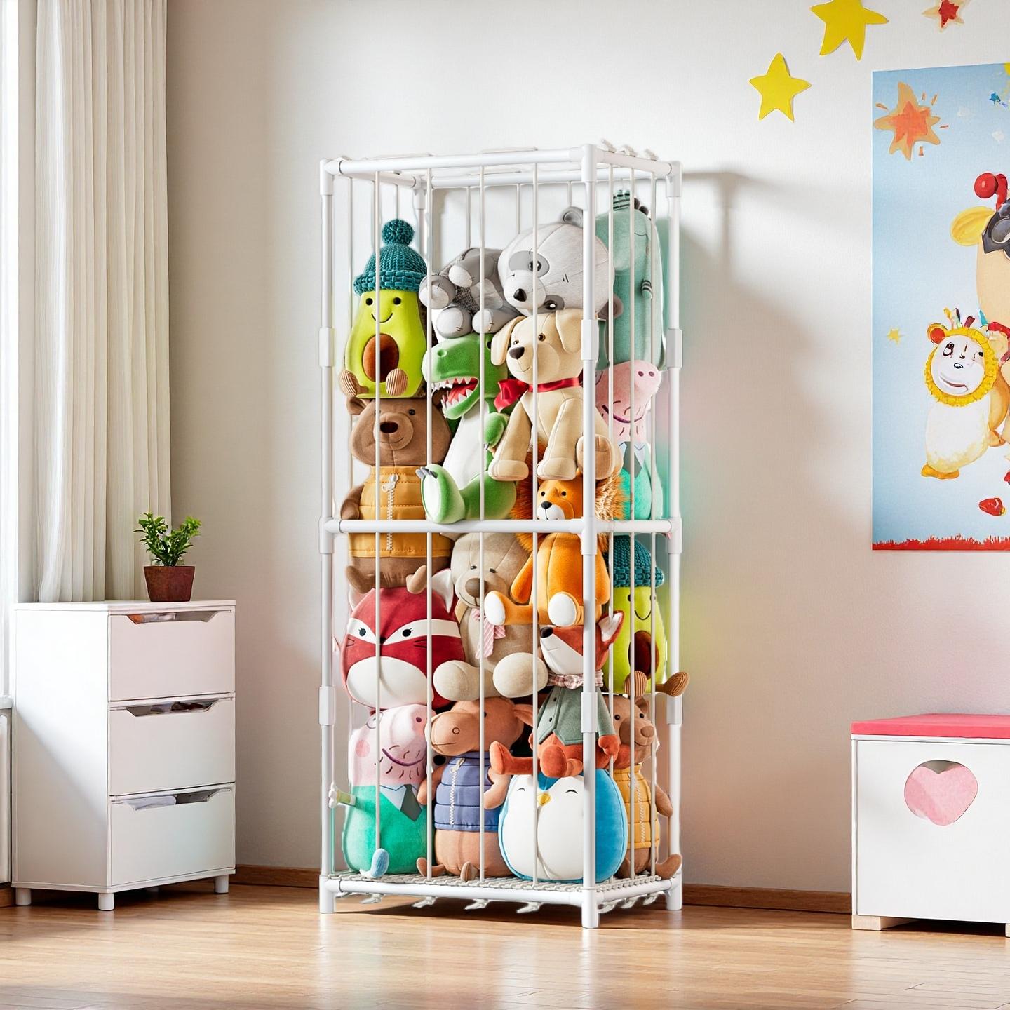 Kids Storage Toys - Вертикальный органайзер для мягких игрушек в