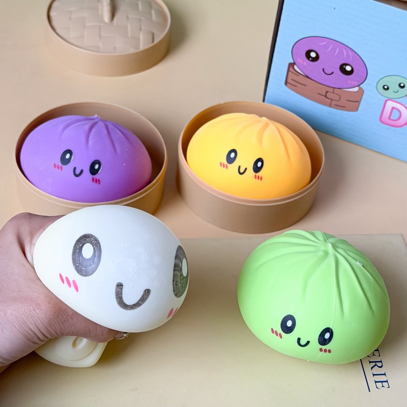 Kids Toys Dumplings - Игрушка-сквиши «Флэш-Дамплинг» 10 см, медленно восстанавливающая