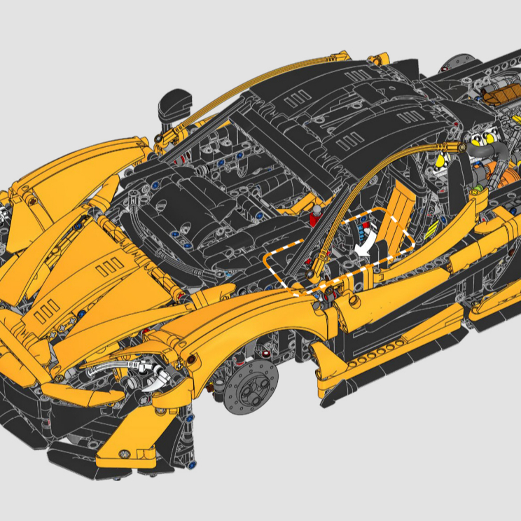 Желтый сборный спортивный авто – обзор и цена Lego Set Technic