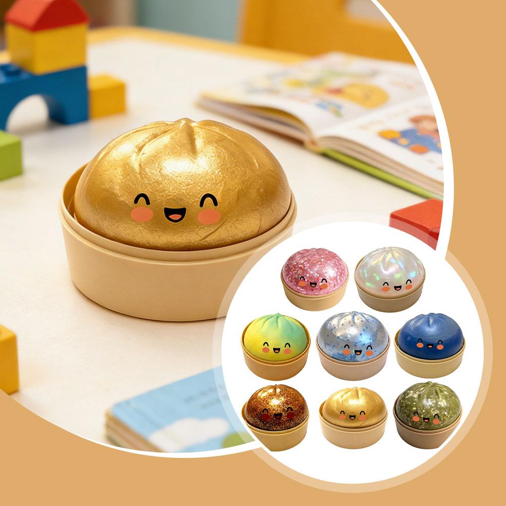 Забавный антистресс-мяч в форм – обзор и цена Kids Toys Dumplings