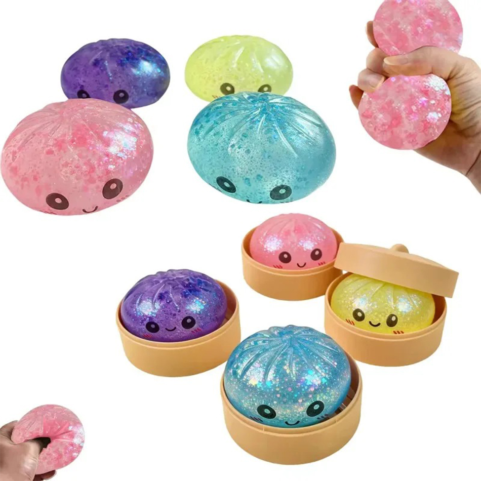 Сквиши-пельмень с блестками UL – обзор и цена Kids Toys Dumplings