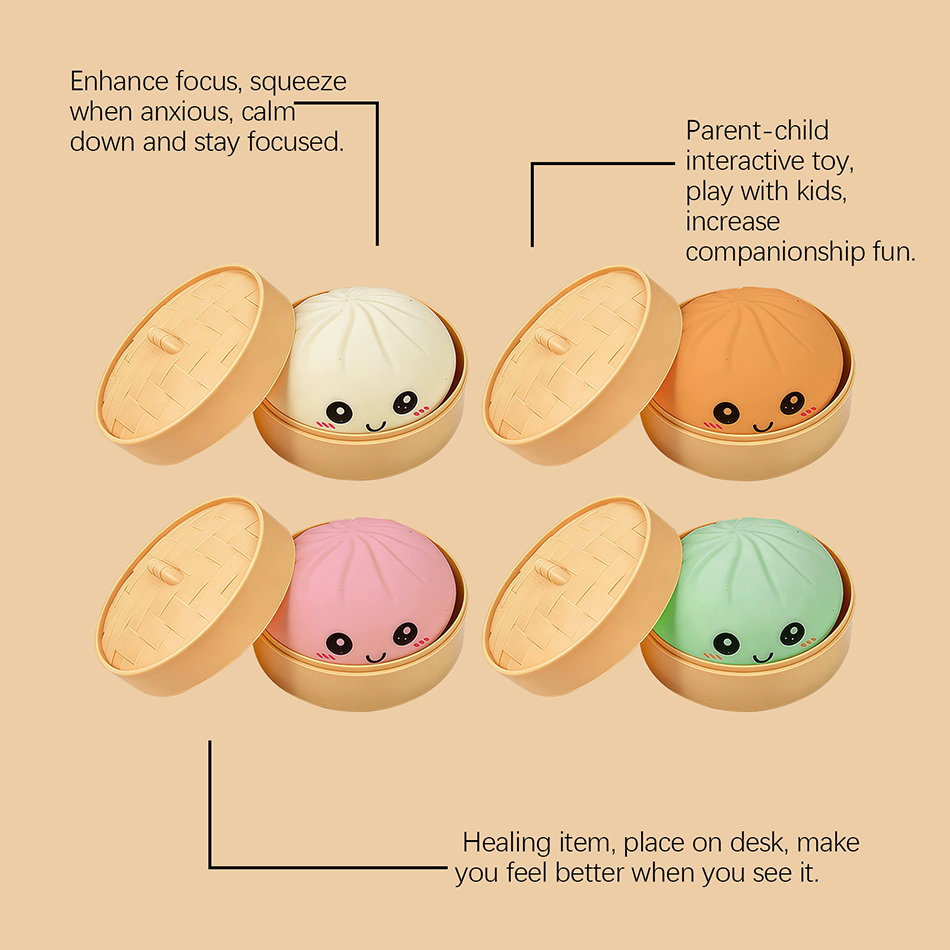 Новые мягкие игрушки-сквиши в  – обзор и цена Kids Toys Dumplings