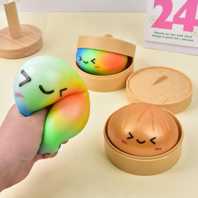 Мягкая игрушка-сквиш «Радужный – обзор и цена Kids Toys Dumplings