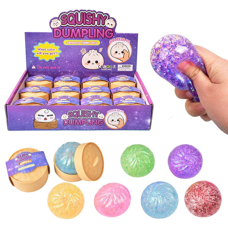 Мини-сквиши в форме пельменей  – обзор и цена Kids Toys Dumplings
